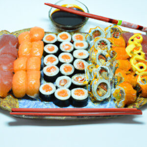 Sushi tradicional japonês