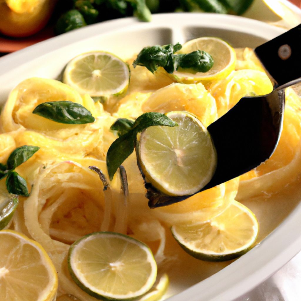 Receita de Fettuccine al limone