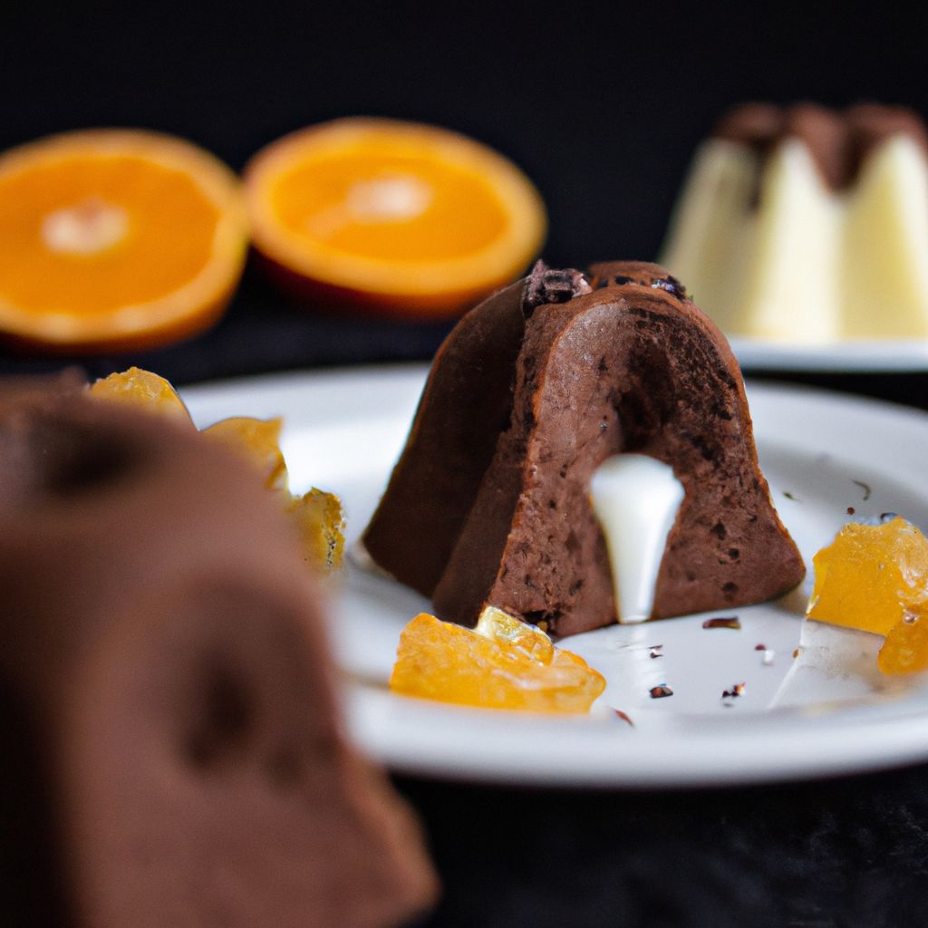 Receita de mini bolo de chocolate com geleia de laranja