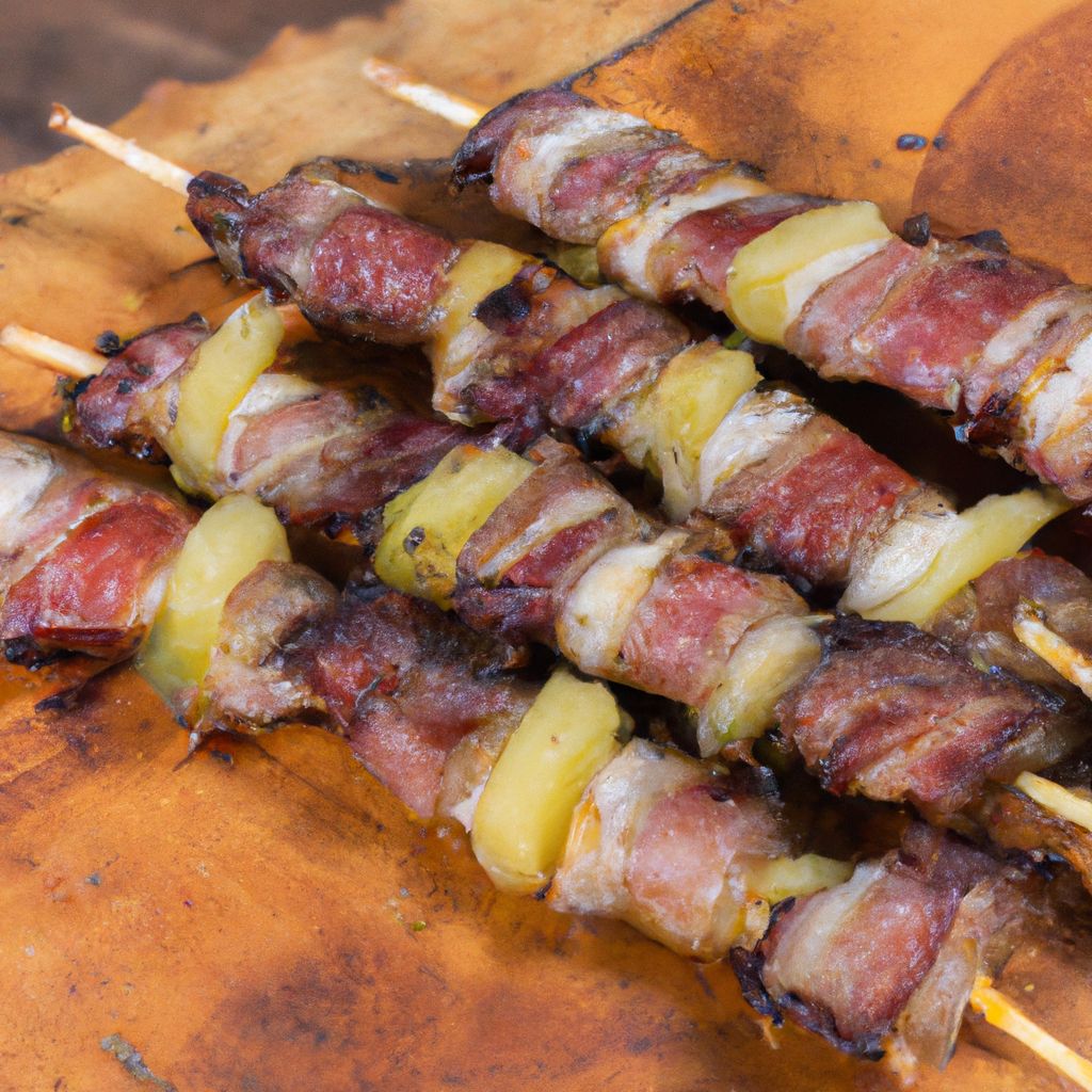 Receita de Picanha com Bacon no Espeto