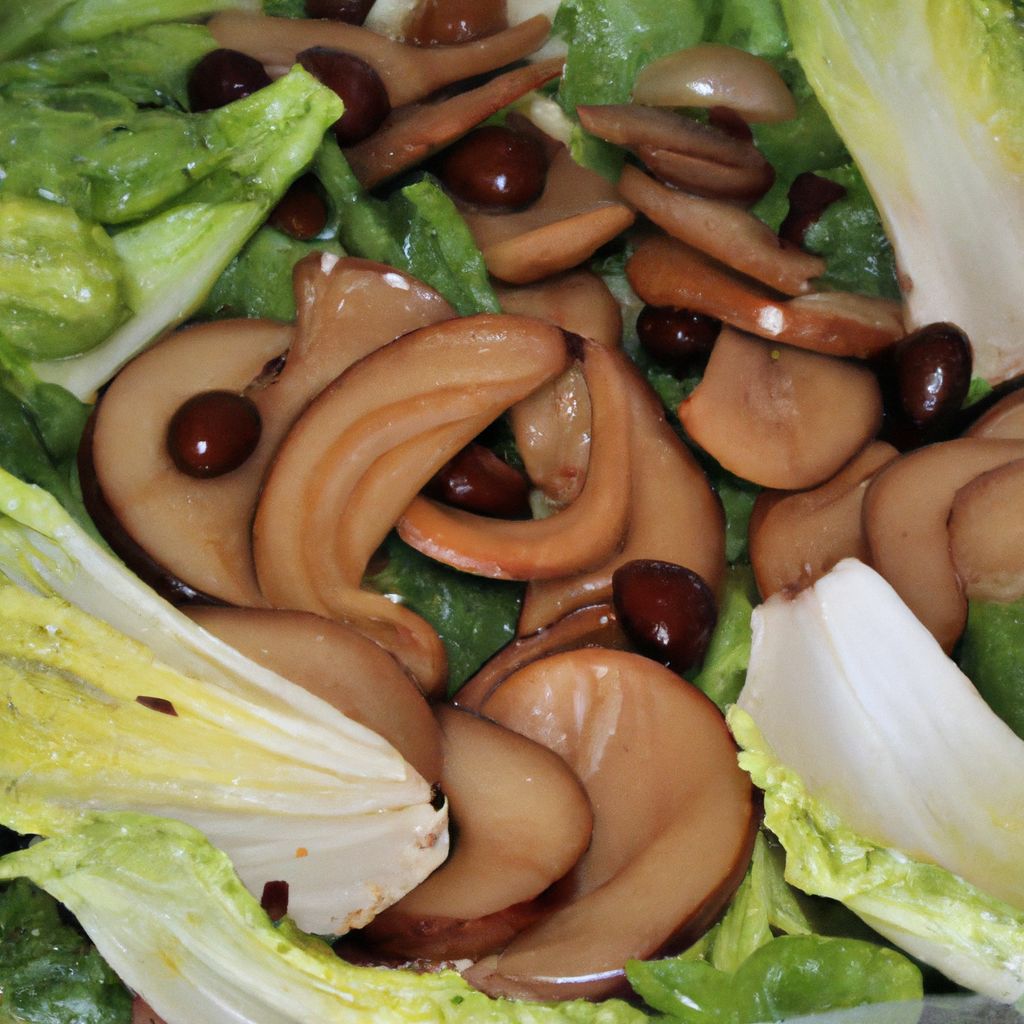 Receita de Salada de Cogumelo