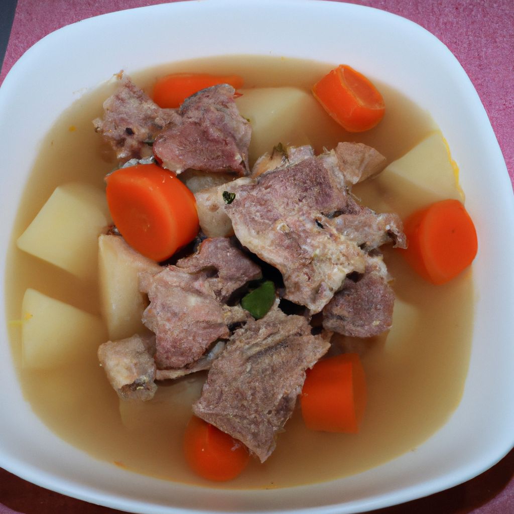 Receita de Sopa de missô com carne e legumes